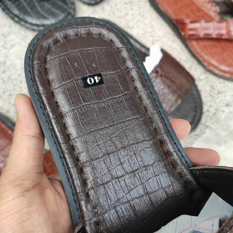Dép nam DA BỤNG CÁ SẤU ĐẸP NHẸ NHÀNG!