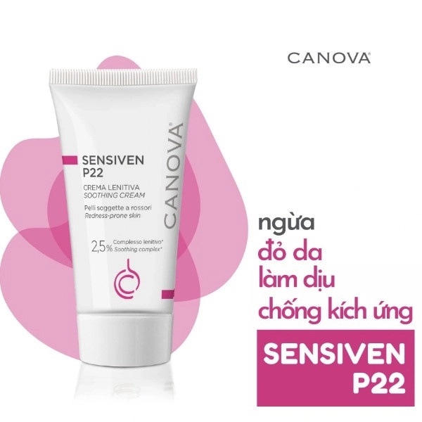 Kem Làm Dịu Da Dưỡng Ẩm Dành Cho Da Nhạy Cảm Canova Sensiven P22 Soothing Cream 50ml