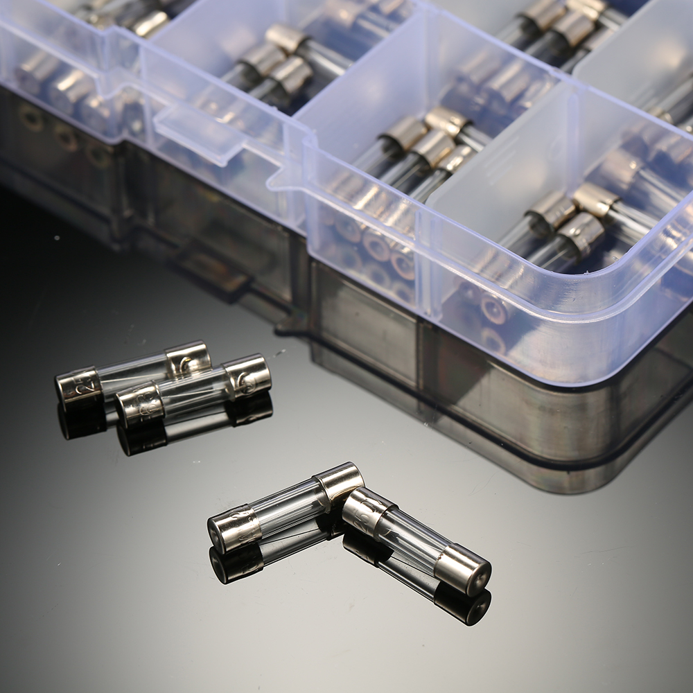 Bộ Cầu Chì Thủy Tinh 50 Cái 5x20mm Các Loại 0,25a-6.3a 250v