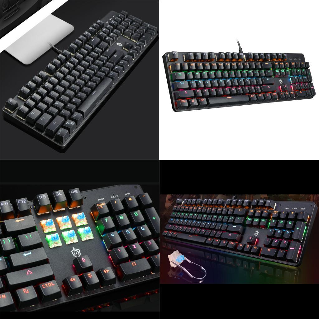USB Wired LED Backlit Ergonomic Gamer Keyboard For PC Laptop