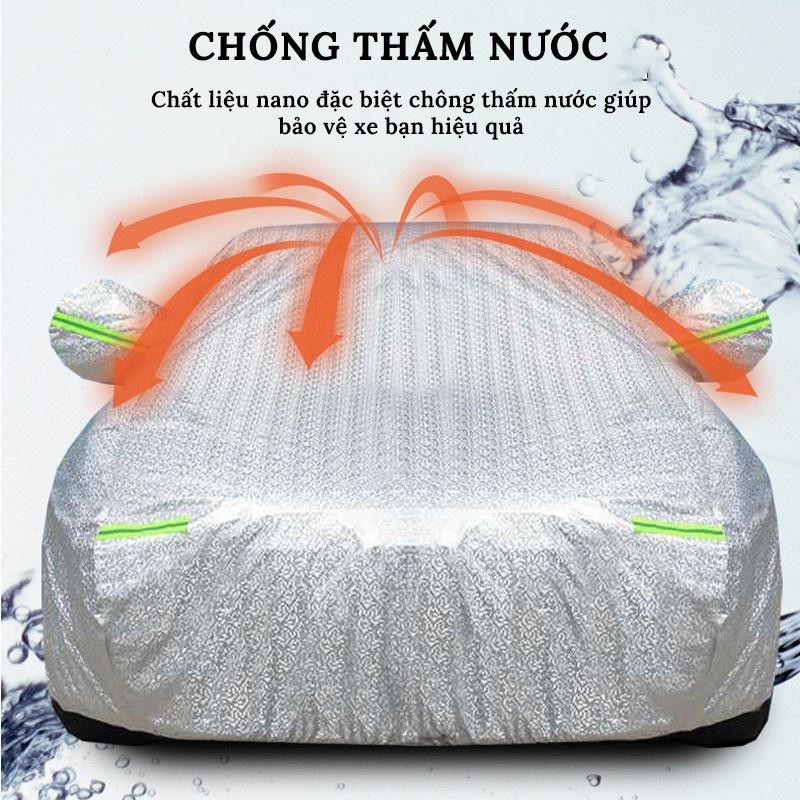 Bạt Phủ Xe Ô Tô Kia Morning, Soluto, Cerato, Seltos, K3, Rondo, Optima, Sorento, Sedona, Chất Liệu Bạt Tráng Nhôm 3 lớp