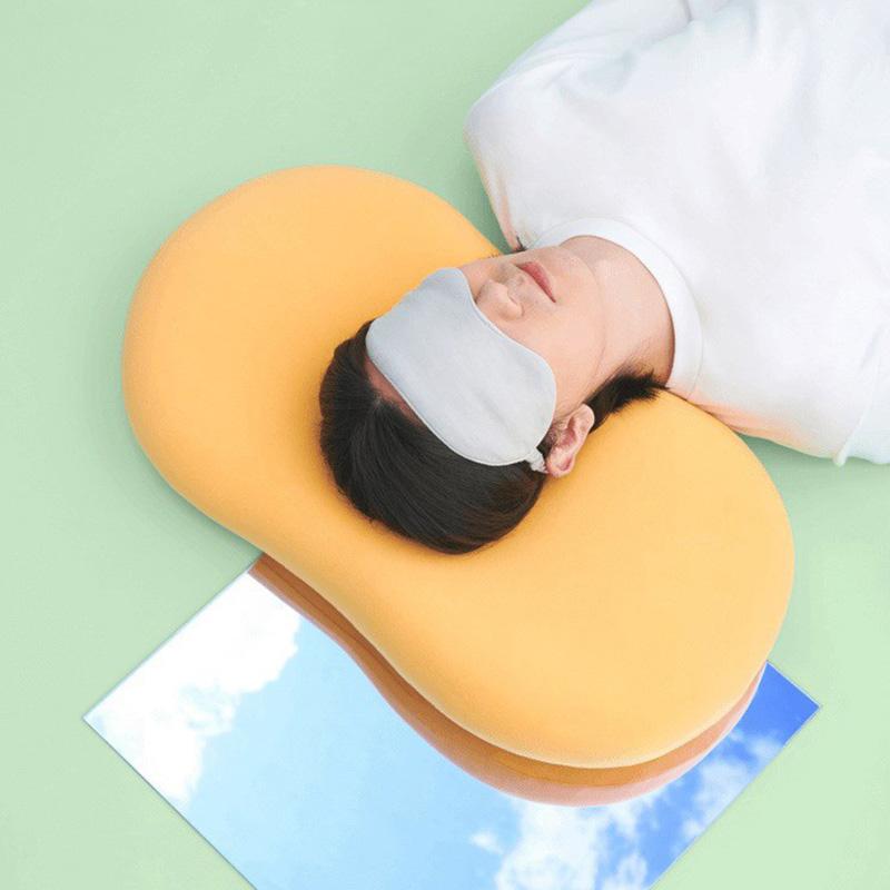 Mcao Mèo Bụng Gối Sáng Tạo Bảo Vệ Cổ Tử Cung Chậm Xốp Định Hình Giấc Ngủ Sâu Giảm Áp Lực Gối Cổ 1Pc TJ3959