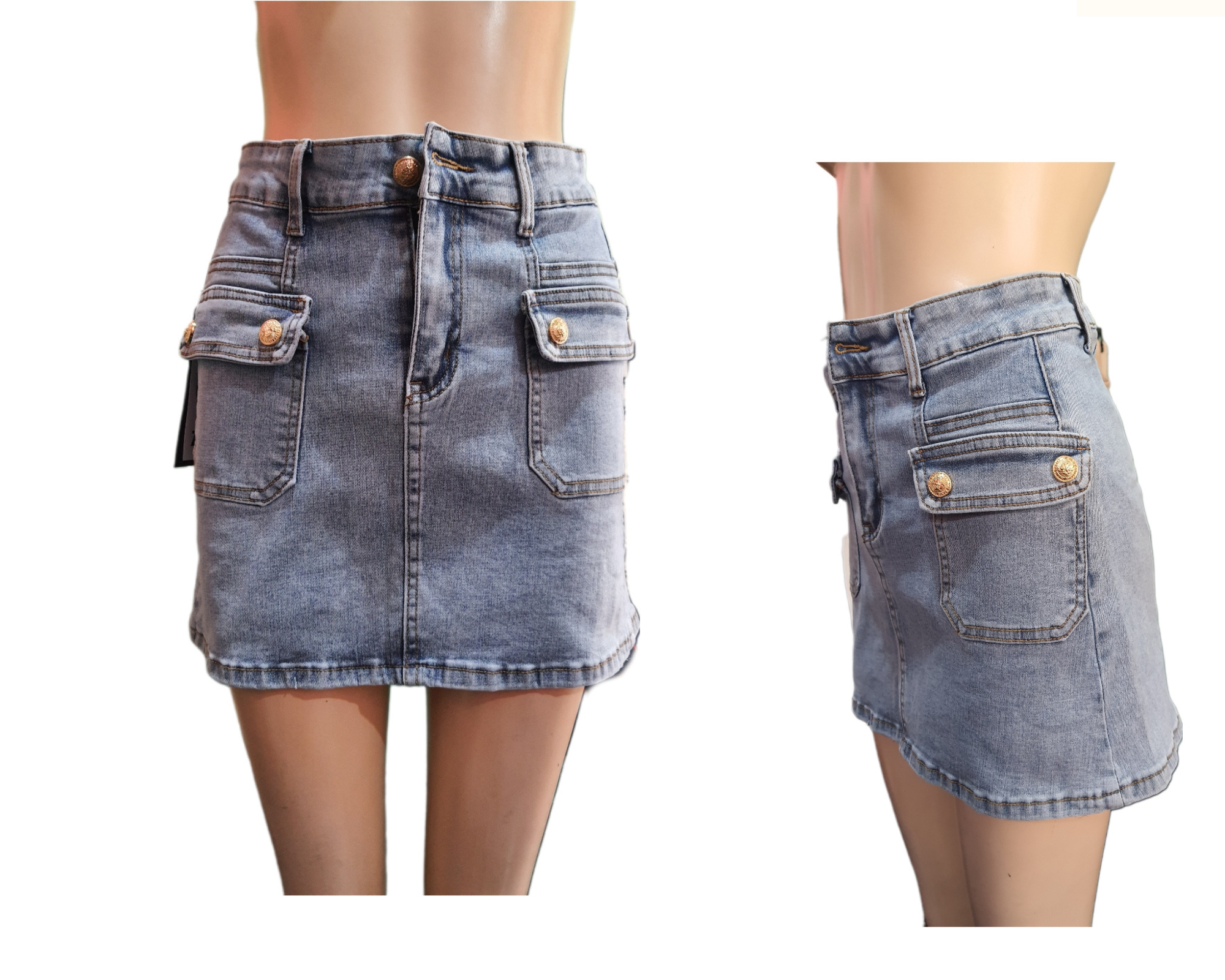Chân Váy Jean Chữ A Phối Túi Phong Cách Thời Trang Bụi chất liệu jean mềm co giãn dễ mặc(kèm quần lót trong) Váy phối túi thời trang,màu sắc mang hơi hướng phong cách bụi. Váy thích hợp cho chị em đi chơi,đi tiệc(tùy theo kết hợp pk) nhé