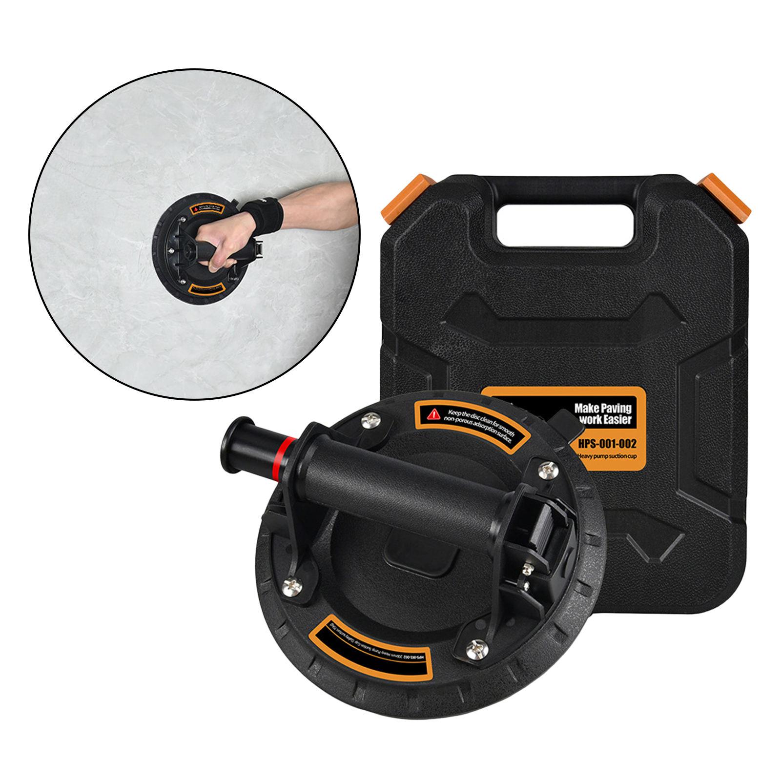 Durable Vacuum Suction Cup w/ Handle Hand Pump Glass Lifter for Lifting