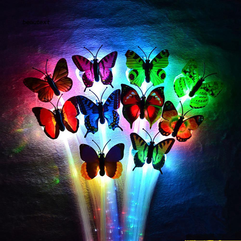 Kẹp tóc hình bướm đèn LED phát sáng dễ thương cho nữ  Gloạn