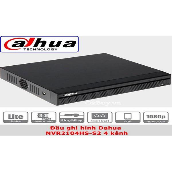 Đầu ghi hình IP NVR2104HS 4 kênh Dahua - Hàng Chính Hãng