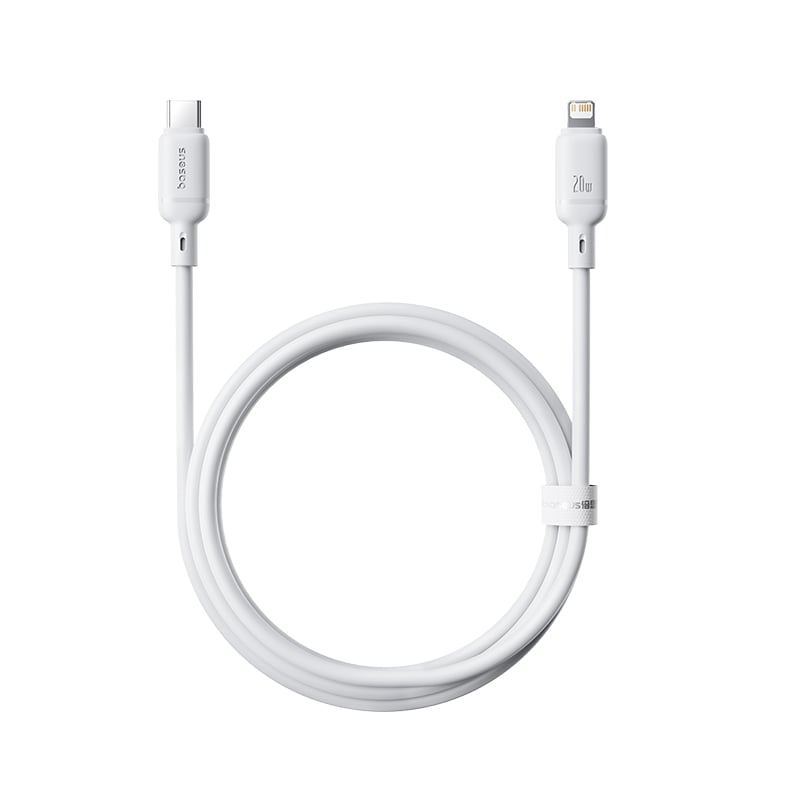 Cáp Sạc Nhanh Baseus Silky Series C to IP 20W (480Mbps) - Hàng chính hãng