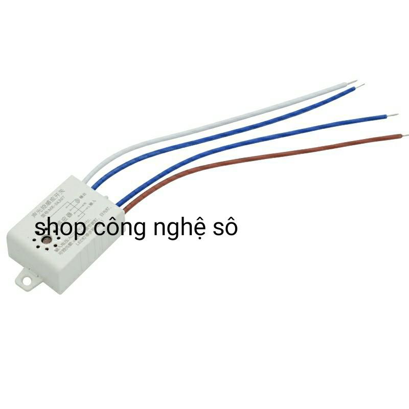 Công tắc cảm biến âm thanh và ánh sáng giúp bật/tắt bóng đèn trong nhà, cầu thanh, sân vườn...