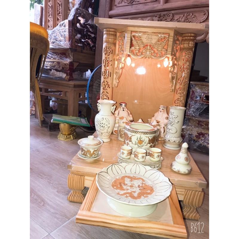Ban thờ ông tài ông địa mái bằng