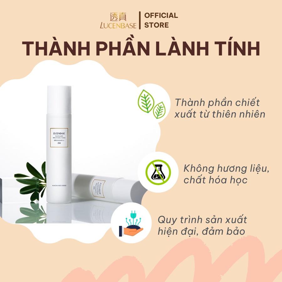 Toner nước hoa hồng Niacinamide LUCENBASE làm sáng da 120ml