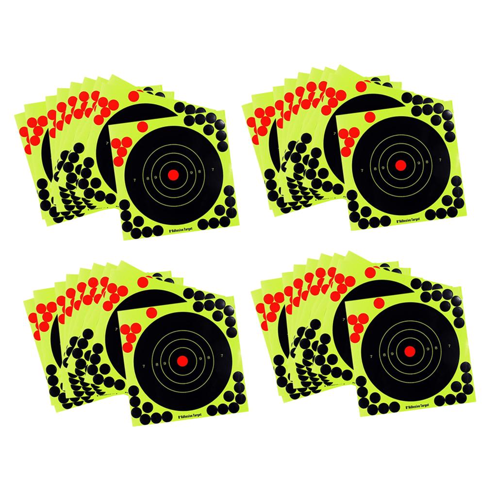 40 Pcs Splatter Reactive Self Adhesive Shooting Targets Gun