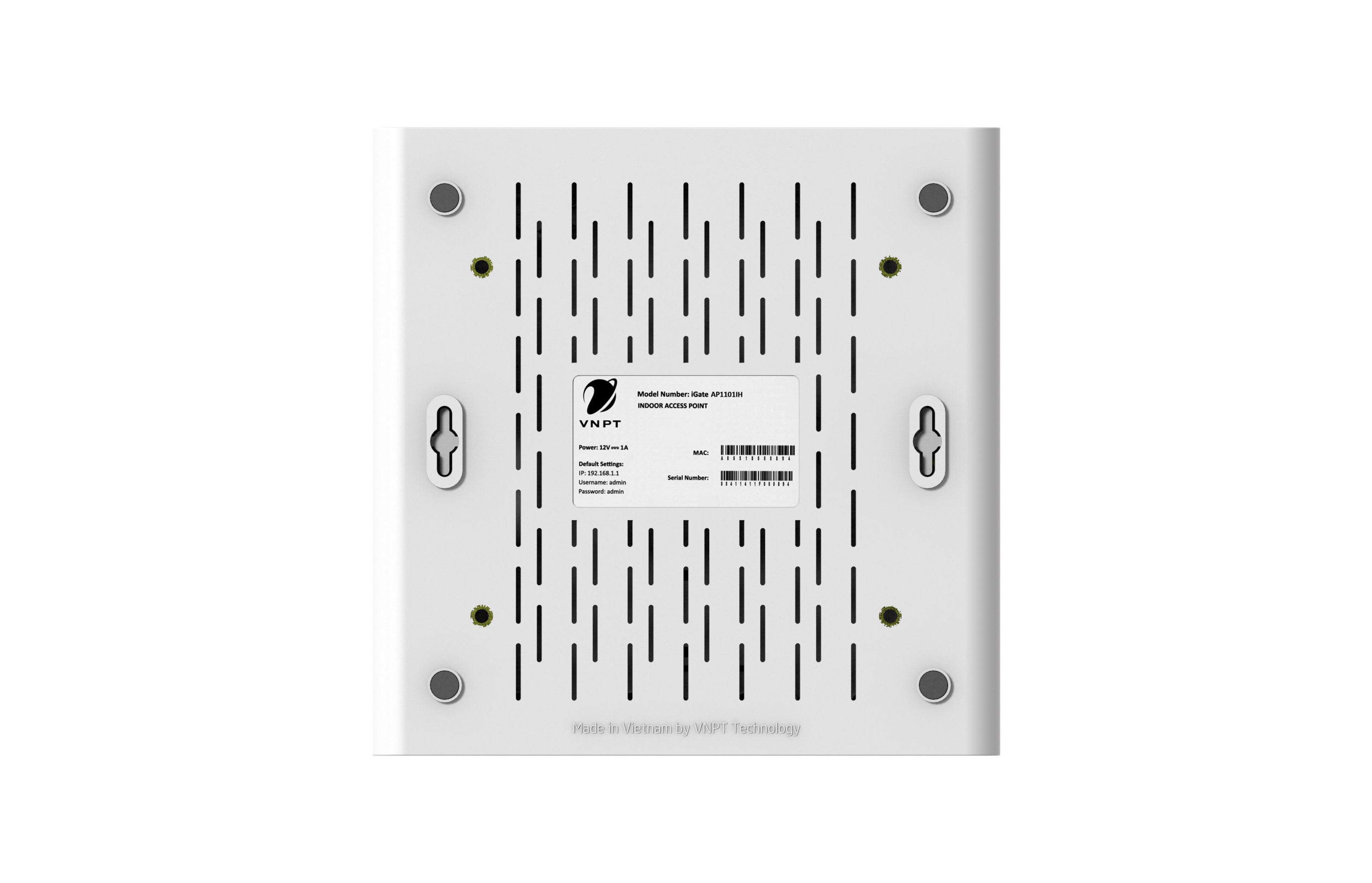 Thiết bị thu phát sóng Wifi trong nhà Indoor Wifi Access point - iGate AP2IH VNPT Technology hàng chính hãng