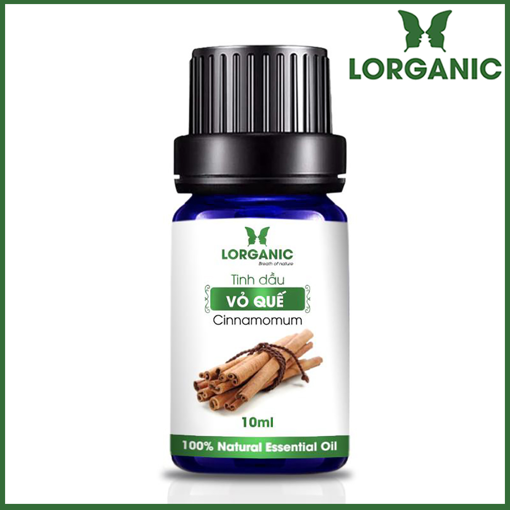 Combo Tinh Dầu Quế Lorganic + Sả Chanh Lorganic (10ml / Chai)