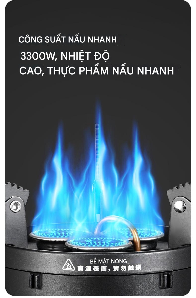 Bếp Ga Dã Ngoại 3 Đầu Đốt Naturehike CNK2450CF019 Công Suất 3300W