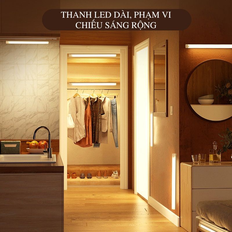 Đèn LED thông minh cảm biến chuyển động cơ thể DCB1, tự động sáng, tự động tắt, không dây, sạc USB