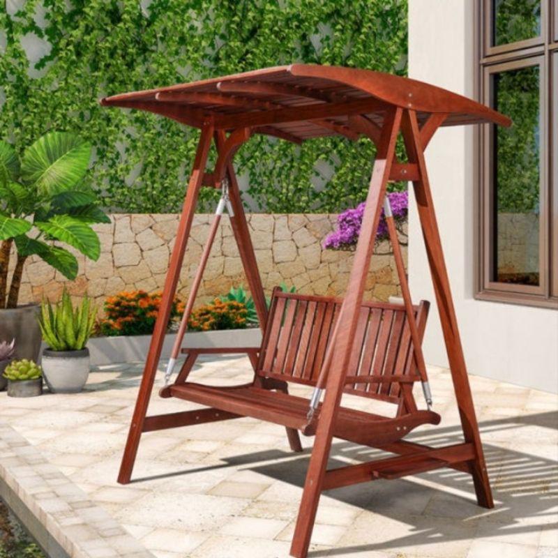 Xích đu gỗ cẩm hồng/ xích đu sân vườn