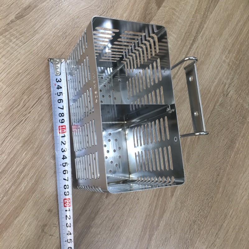 Ống Đũa Muỗng 2 Ngăn Inox 304 Cao Cấp, Hàng Inox Dày Đẹp - Vận Chuyển Miễn Phí Toàn Quốc
