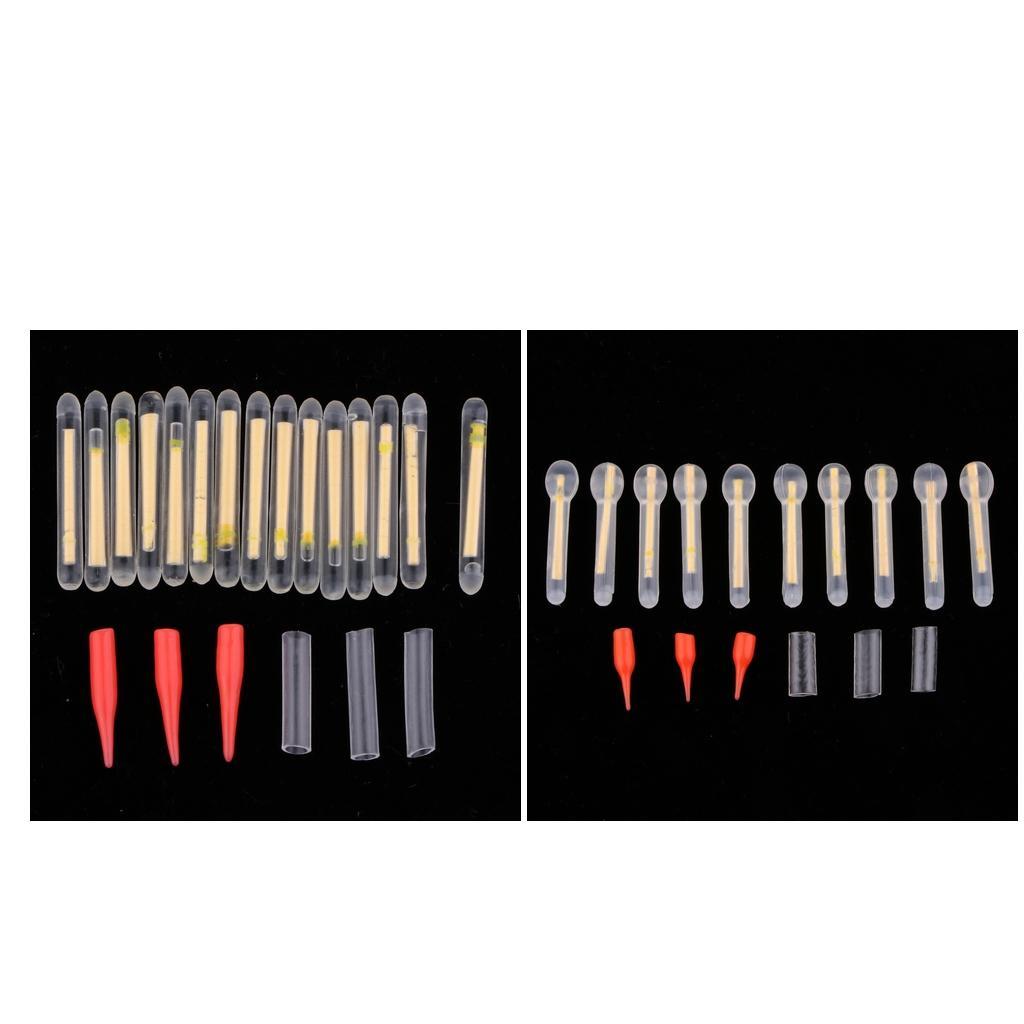 1 Box Fishing Glow Stick Fluorescent Light Stick Tube 2.9 Straight Head