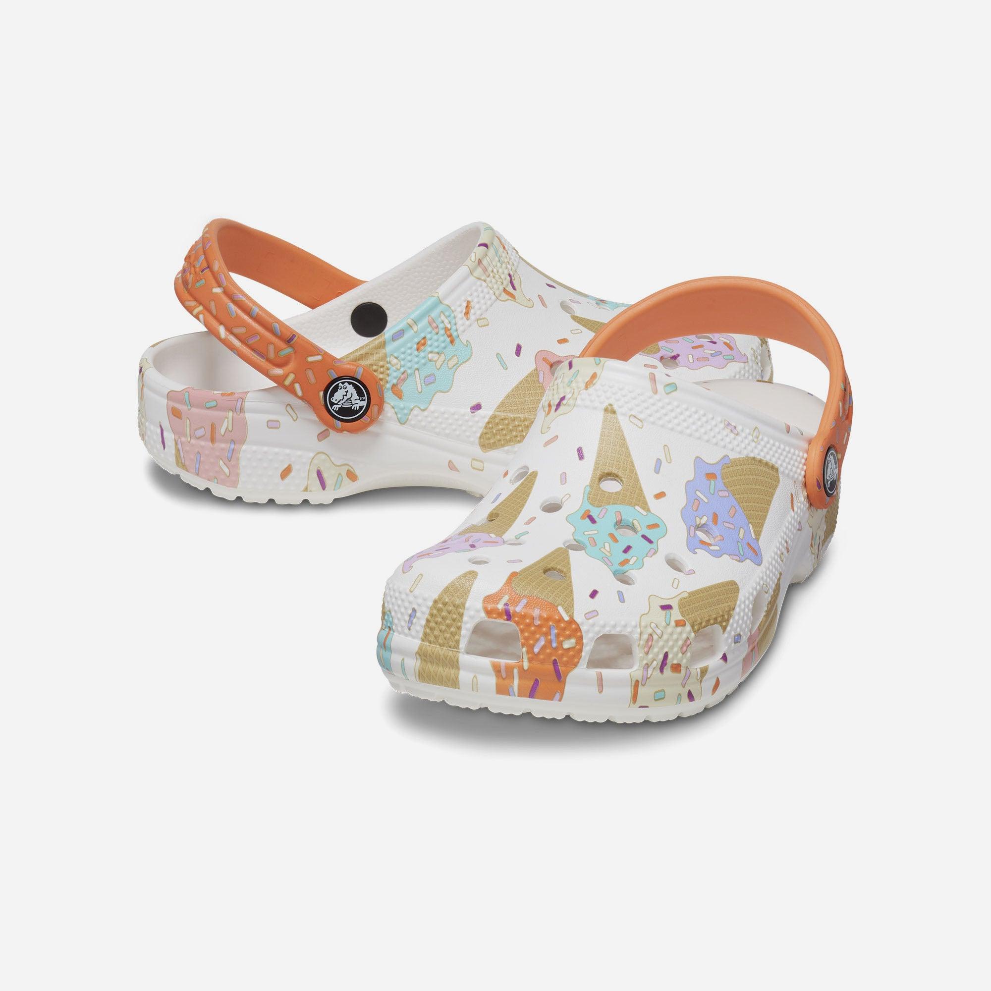 Giày lười trẻ em Crocs Classic Ice Cream Graphic - 208572-94S (1-3 tuổi)