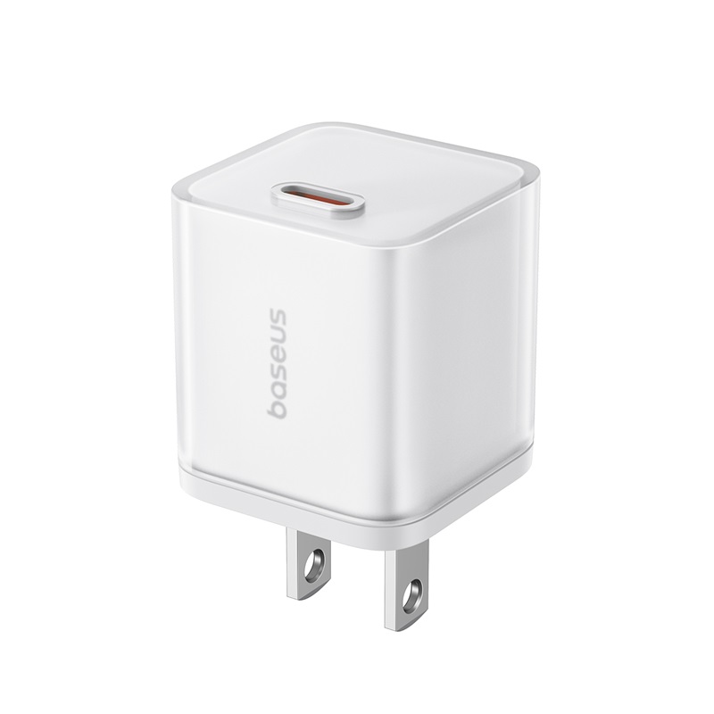 Cốc Sạc nhanh OS-Baseus GaN5S Fast Charger 1C 30W (Chân dẹp US) (Hàng chính hãng)