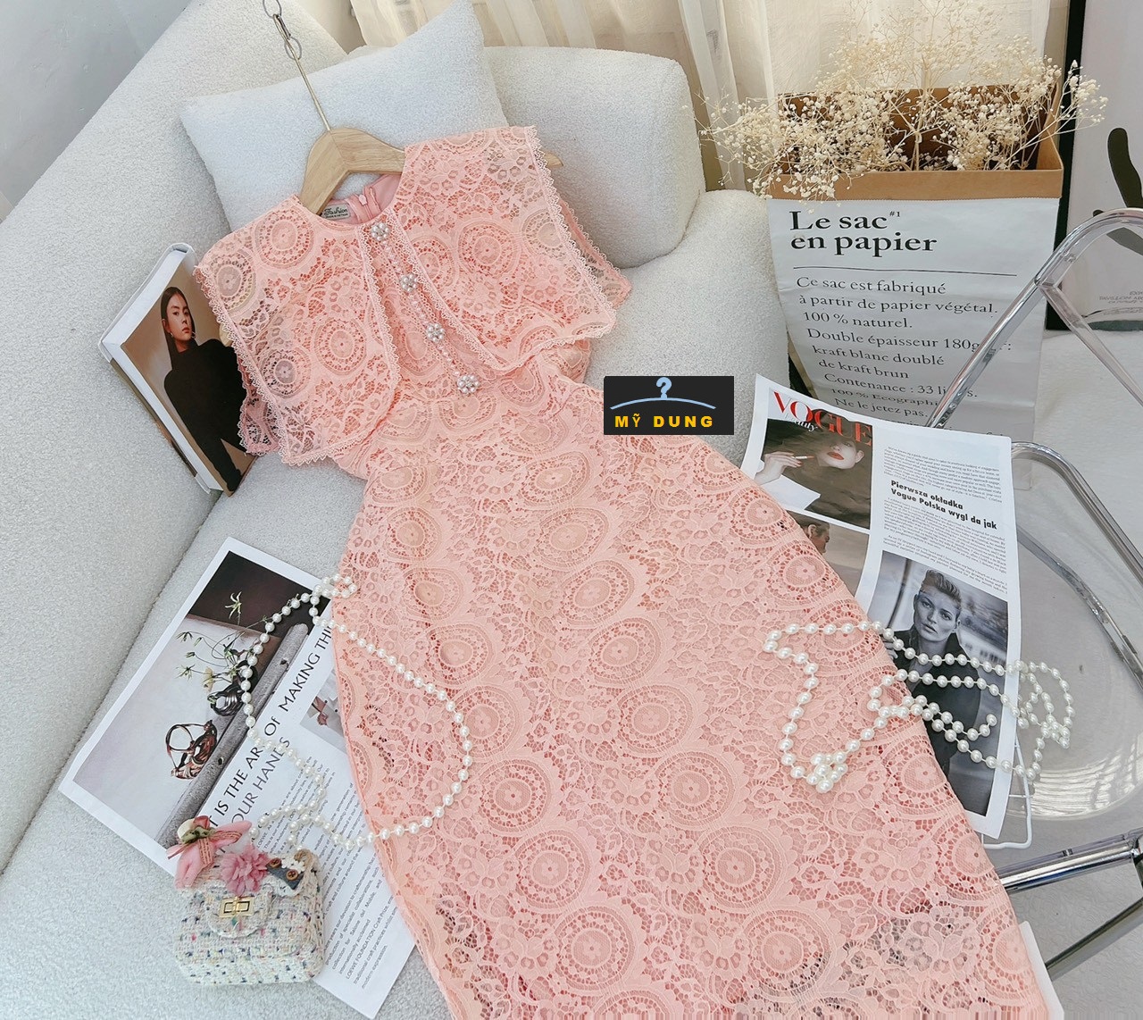 ĐẦM BODY REN CỔ TIỂU THƯ- ĐÍNH NÚT- SÁT NÁCH-  CAO CẤP - TÔN DÁNG- NHẸ NHÀNG- SANG TRỌNG