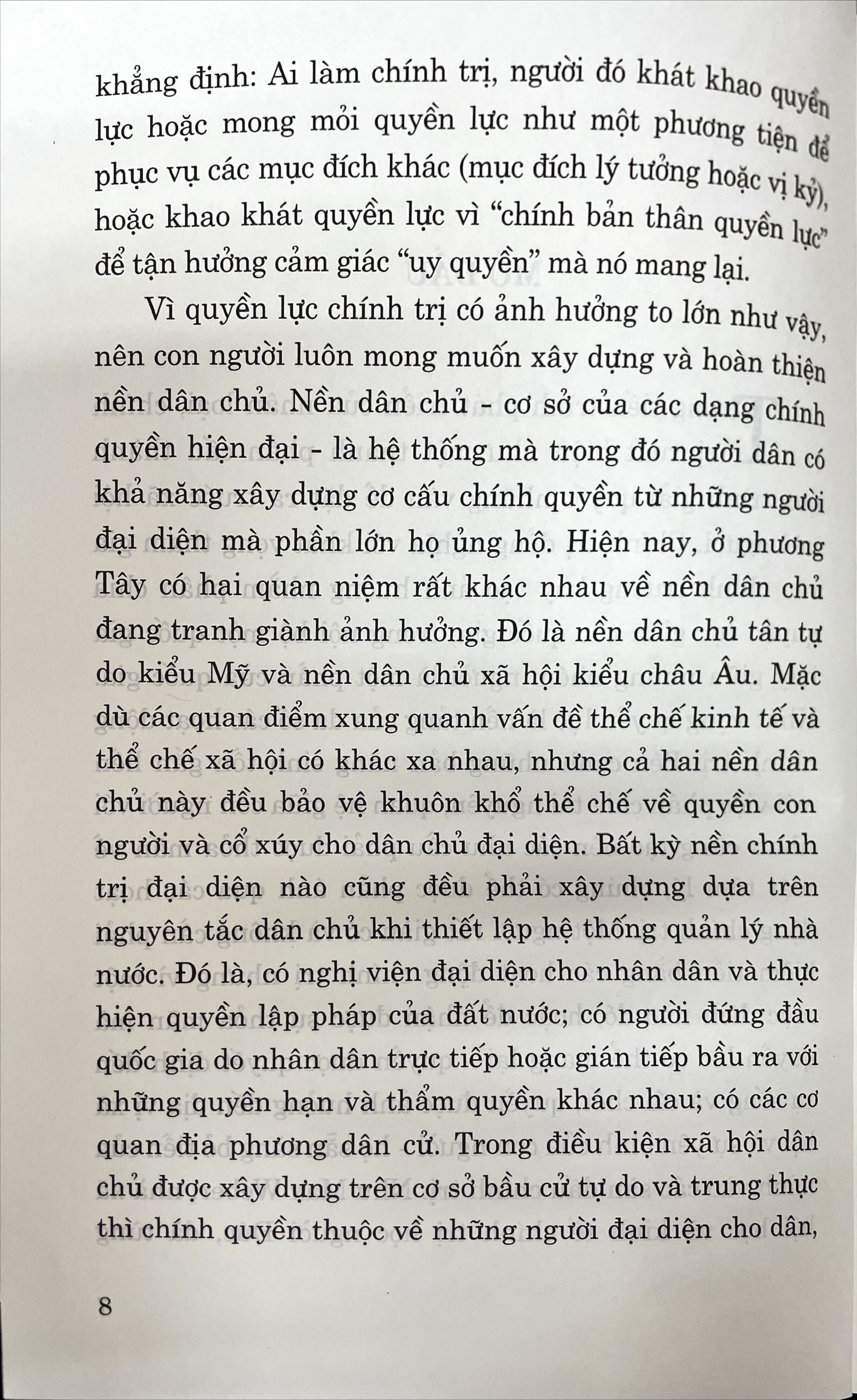 Đảng chính trị và nhóm lợi ích trong các nền dân chủ phương Tây hiện đại