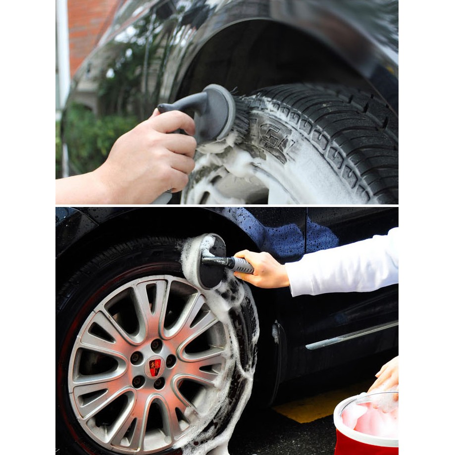 Bàn chải và chổi đánh cọ vành bánh la-zăng lốp ô tô xe máy