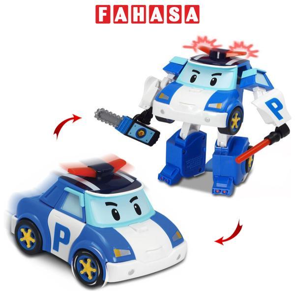 Đồ Chơi Robot Biến Hình Xe Cảnh Sát POLI Chạy Trớn &amp; Ánh Sáng - Robocar Poli 83094