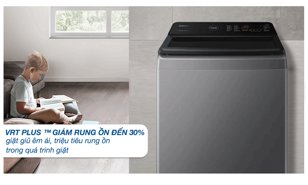 Máy giặt Samsung Inverter 9.5 kg WA95CG4545BDSV - Hàng Chính Hãng - Chỉ Giao Hà Nội