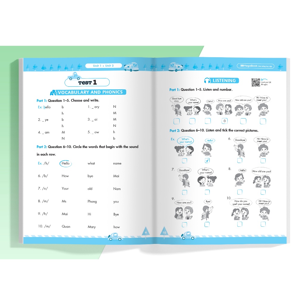 Sách- Combo Big 4 Bộ đề tự kiểm tra 4 kỹ năng Nghe - Nói - Đọc - Viết Tiếng Anh lớp 3