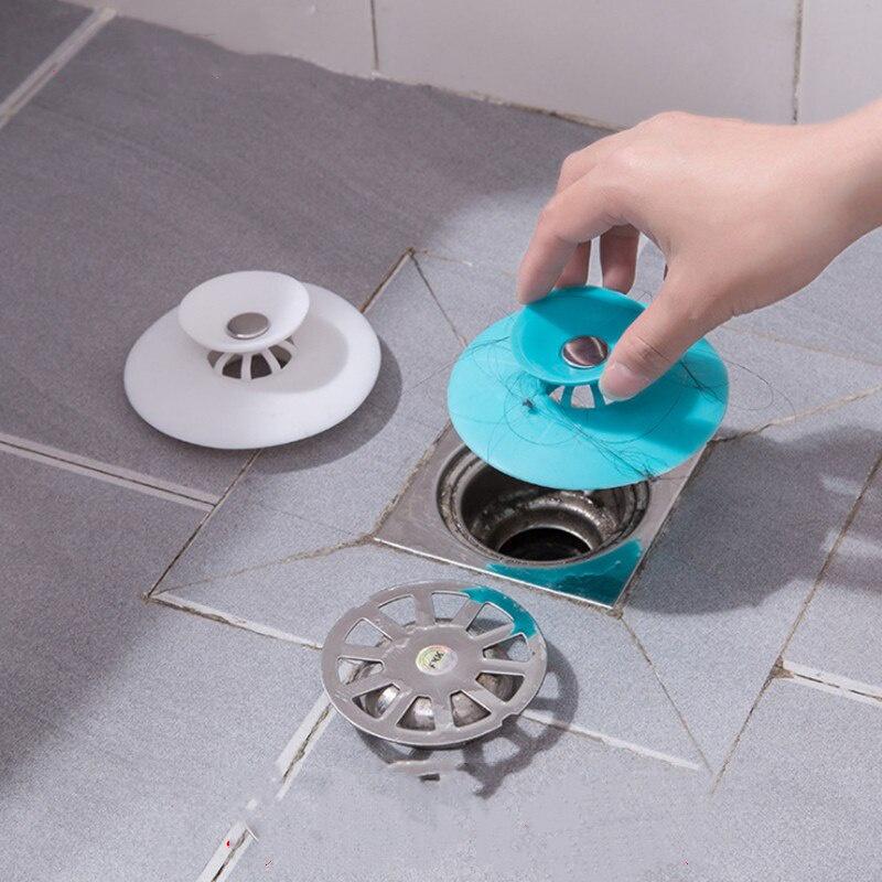 Shower Drain Stopper Floor Drain Rubber Circle Silicone Plug for Shower Bathtub Plug Bathroom Leakage-proof Drain PVC Sink Basin