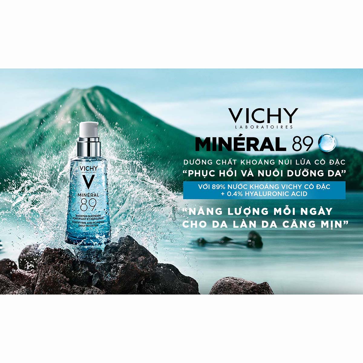 Dưỡng chất giàu khoáng chất Mineral 89 Vichy Mineral 89 50ml