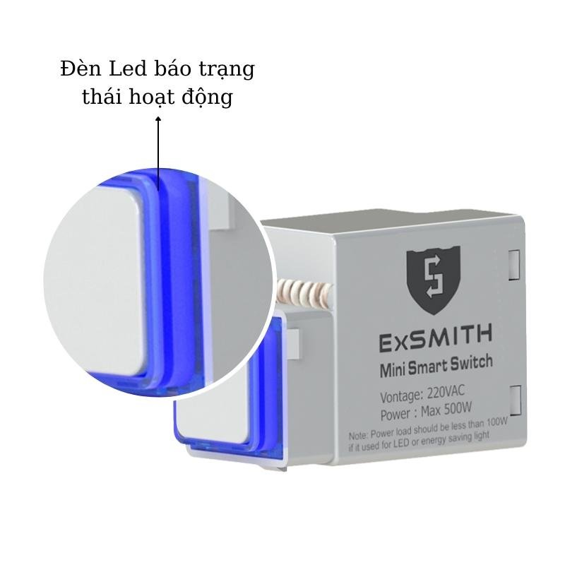 Bộ KIT DIY công tắc thông minh điều khiển từ xa BATTO SMARTX D01S - nút bấm vuông