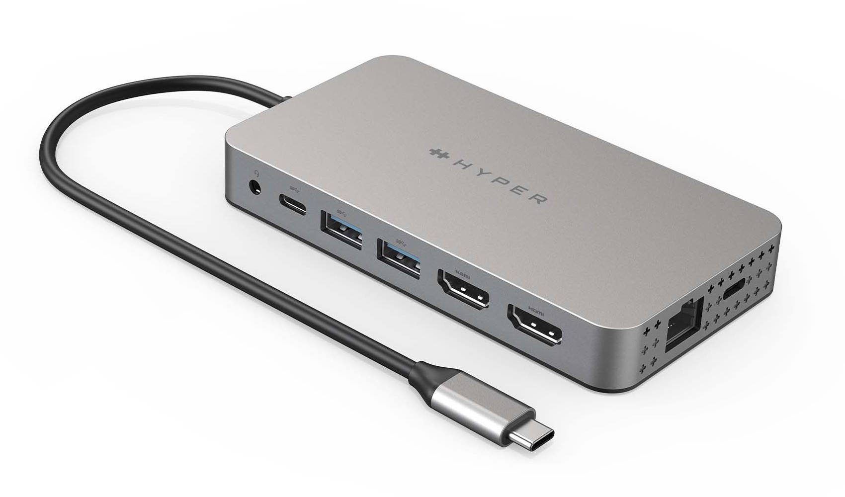 CỔNG CHUYỂN HYPERDRIVE FOR MACBOOK M1 DUAL 4K HDMI 10-IN-1 (2 MÀN HÌNH) USB-C HUB HDM1H - HÀNG CHÍNH HÃNG