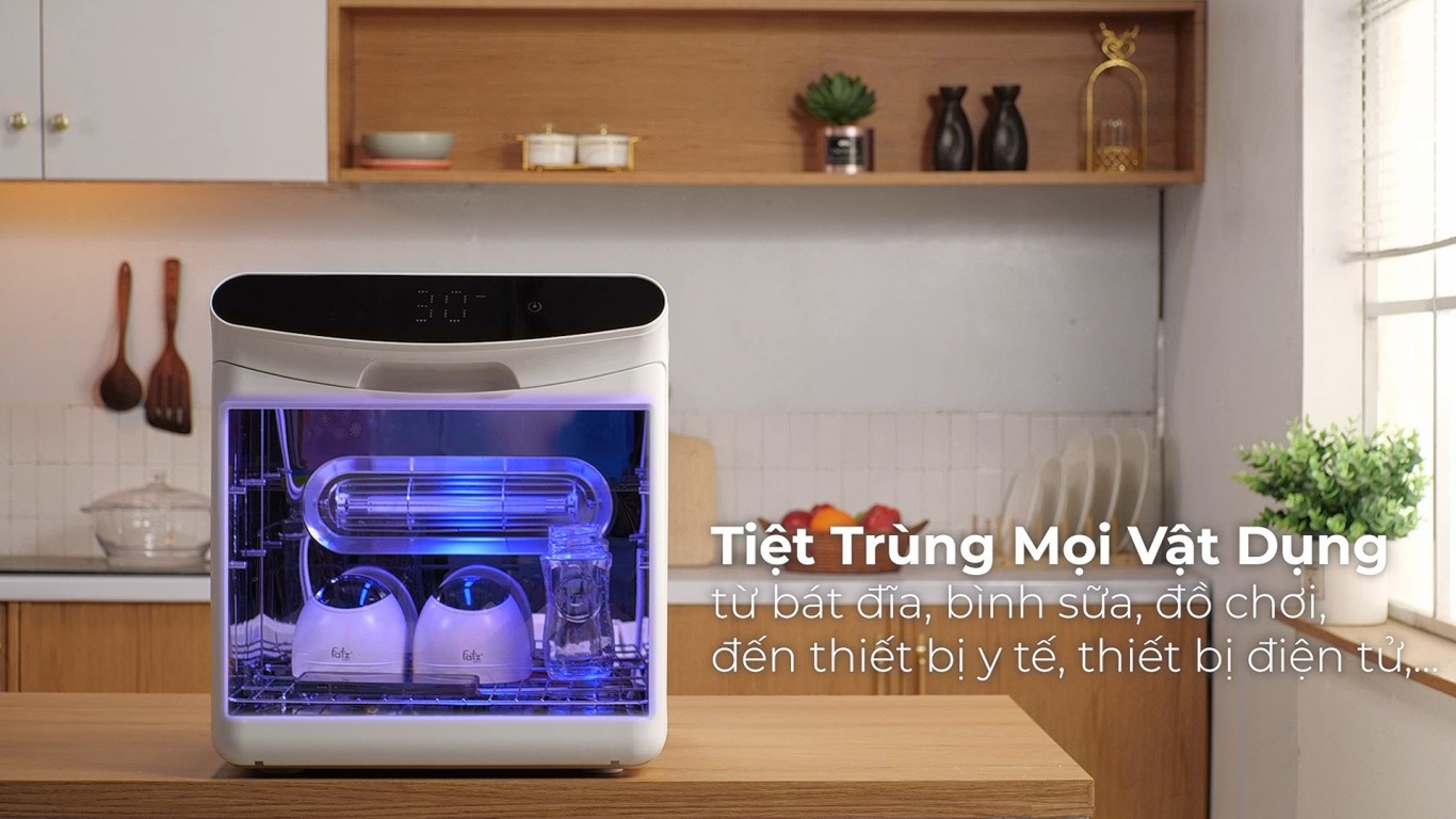 MÁY TIỆT TRÙNG SẤY KHÔ UVC LED 2 TRONG 1 35L - KING PRO 1 FB4816SL