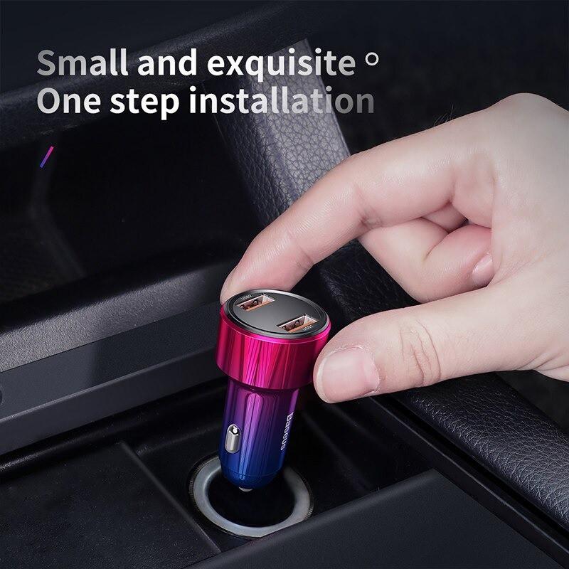 Bộ tẩu sạc nhanh đa năng dùng cho xe hơi Baseus Magic Series Quick Charge -Hàng Chính Hãng