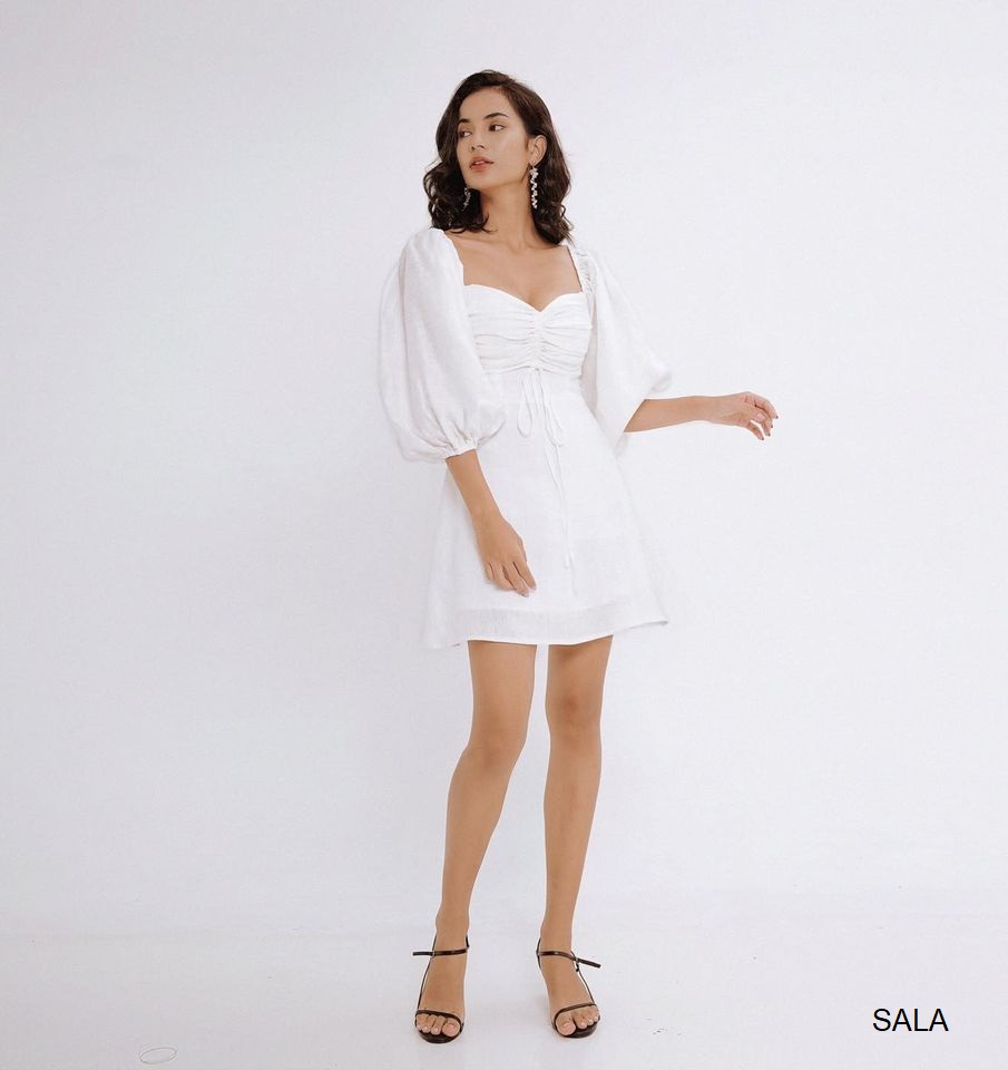 Đầm xòe rút dây thiết kế Sala dress - đầm dự tiệc thiết kế napubee
