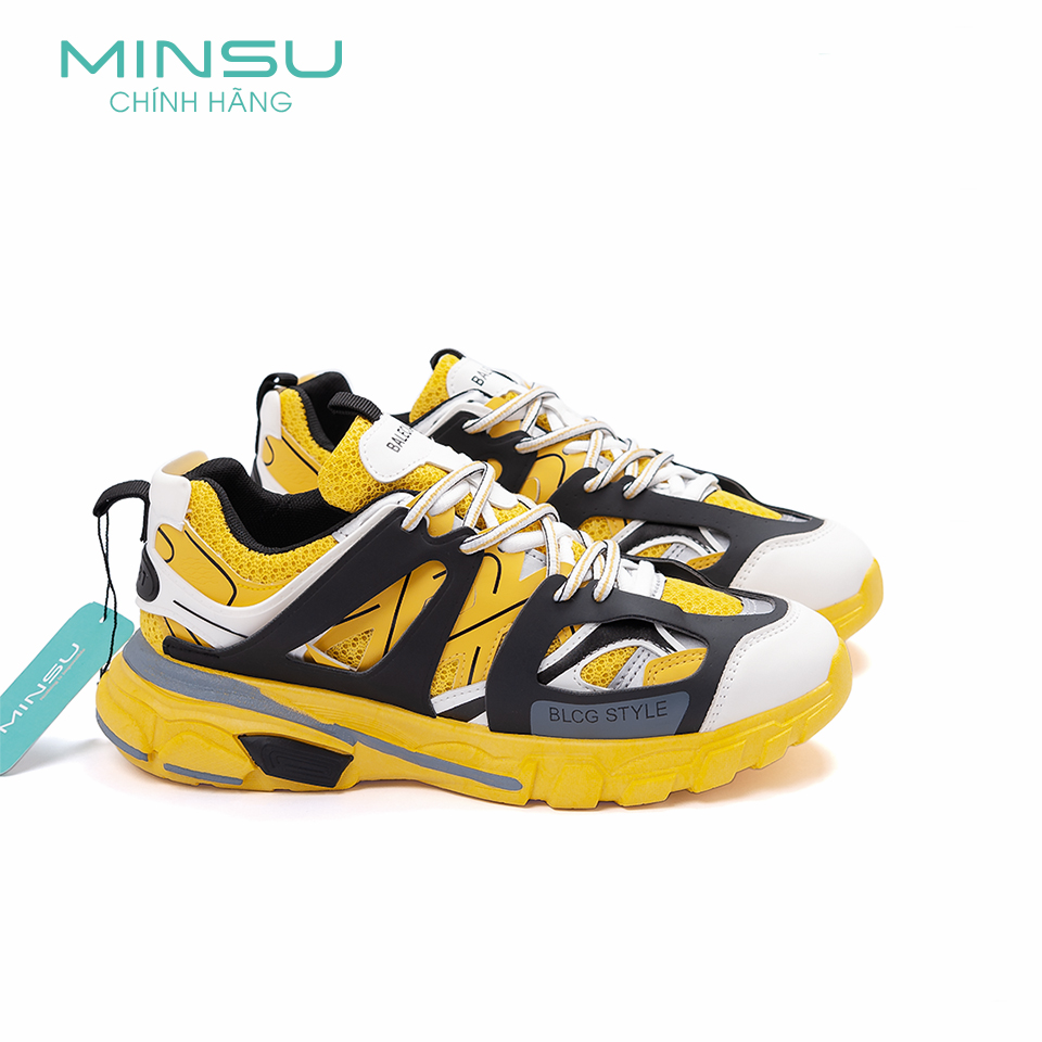 Giày Thể Thao Nam BLCG STYLE MINSU M4301, Giày Sneaker Nam Độn Đế Thiết Kế Thoáng Khí Cá Tính Dễ Mix Đồ Đi Chơi Đi Học