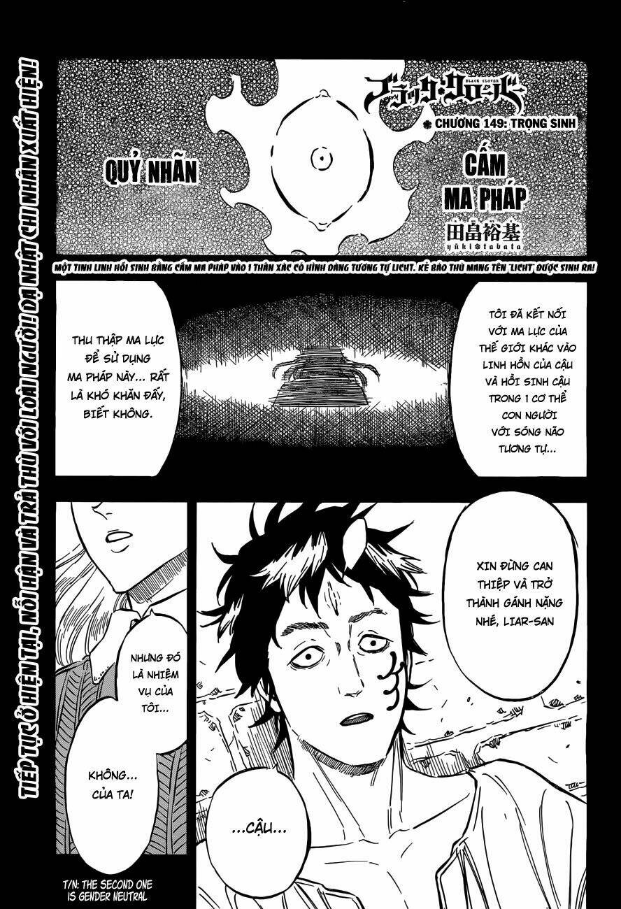 black clover - pháp sư không phép thuật chapter 149 1