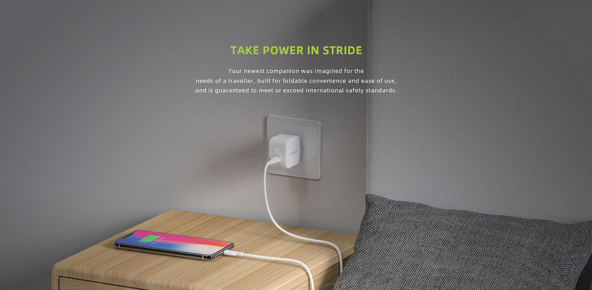 SẠC NHANH INNOSTYLE USB-C PD 20W MINIGO III WHITE - Hàng Chính Hãng - IC20PDWHI