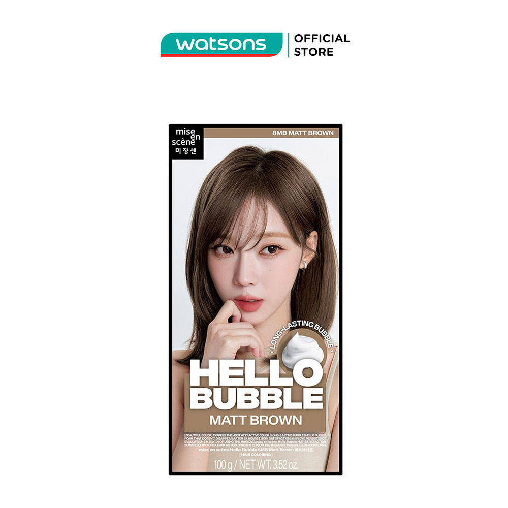 Bọt Kem Nhuộm Tóc mise en scène Hello Bubble 100g