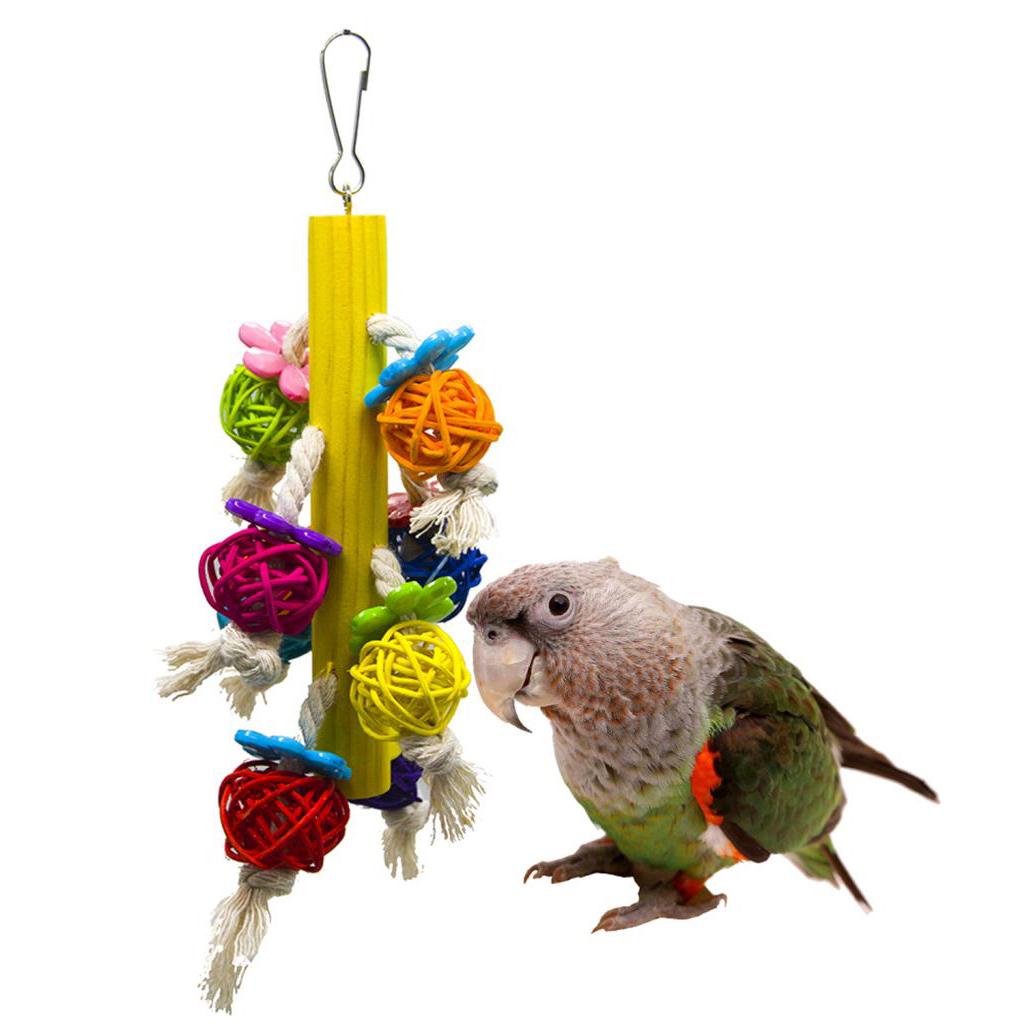 Parrot Cage Toys Bird Chew Toys Swing Toys Rope for Budgies Parakeet Cockatiels