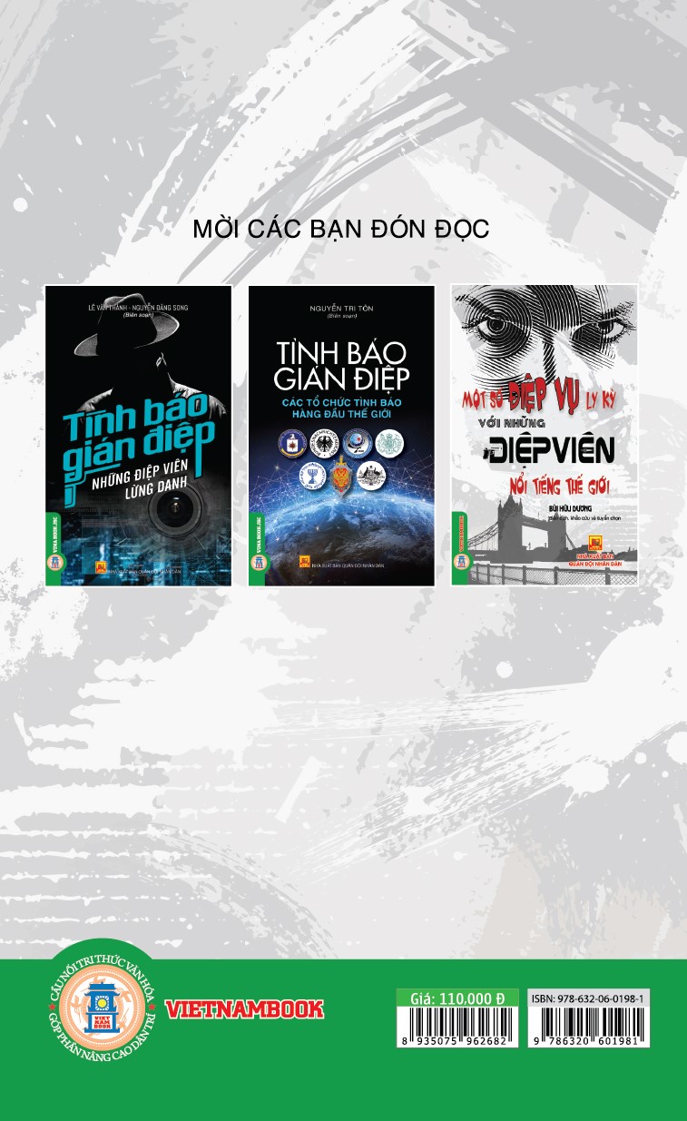 Combo 3 Quyển - Tình Báo Gián Điệp: Các Tổ Chức Tình Báo Hàng Đầu Trên Thế Giới + Những Điệp Viên Lừng Danh + Một Số Điệp Vụ Ly Kỳ Với Những Điệp Viên Nổi Tiếng Thế Giới - Vietnambook