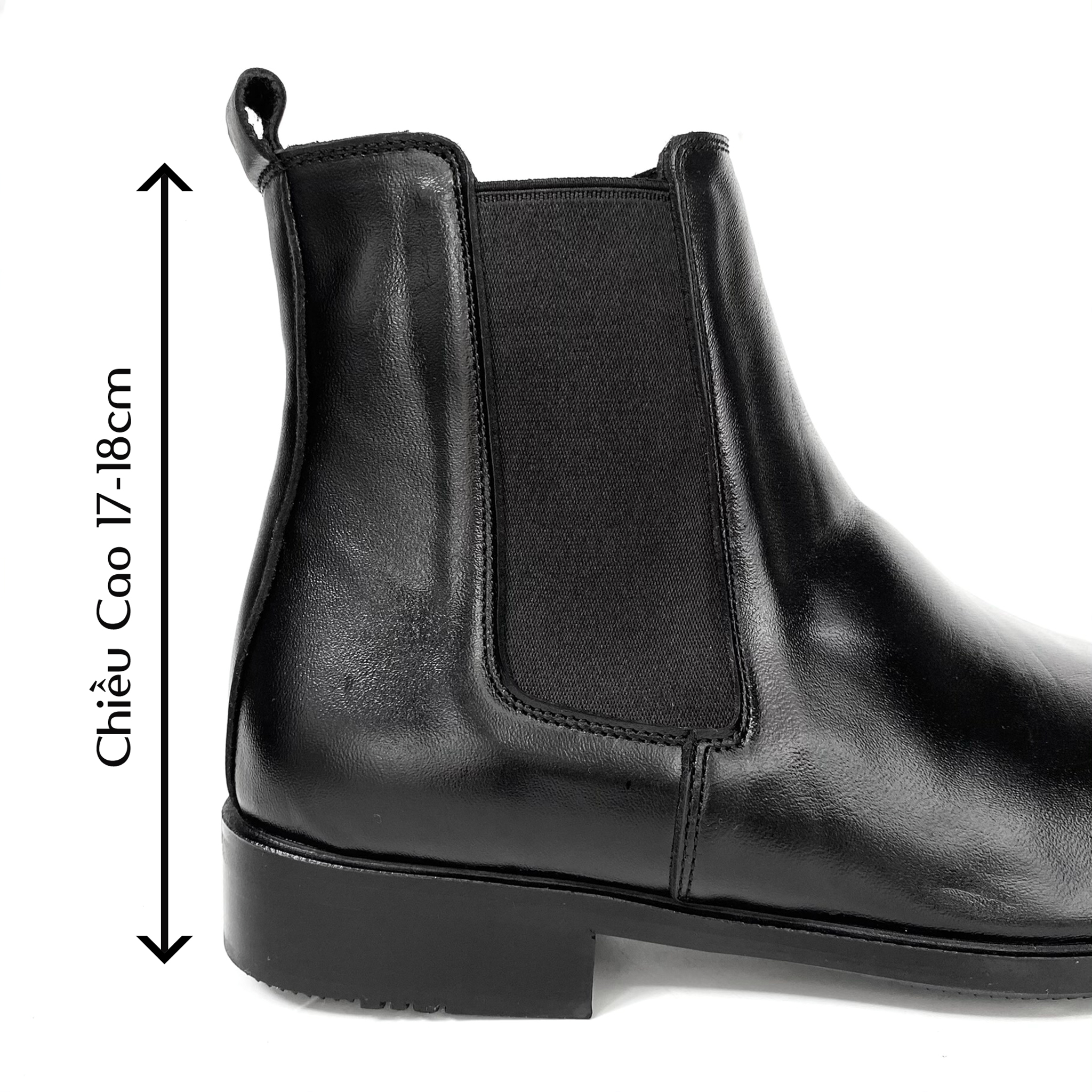 Giày da bò thật nam Chelsea Boot TEFOSS HT650 ver1 bản thun thẳng size 37-45