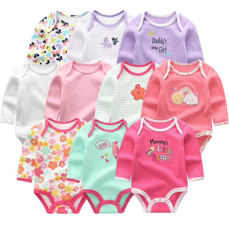 Trẻ Sơ Sinh Gái Bộ Đồ Ngủ Bộ Bé Trai Ngủ Quần Áo Sơ Sinh Áo Liền Quần Dài Tay 100% Cotton Cho Bé Bodysuits Sleepsuit Trang Phục