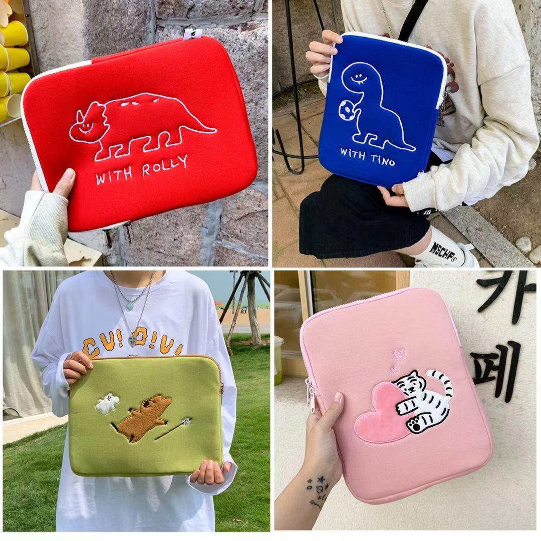 Cô Gái Hoạt Hình Dễ Thương Laptop Tay 11 13 14 15 15.6 Inch Cho Macbook Air Ipad Pro 11 12.9 ASUS đựng Laptop Túi