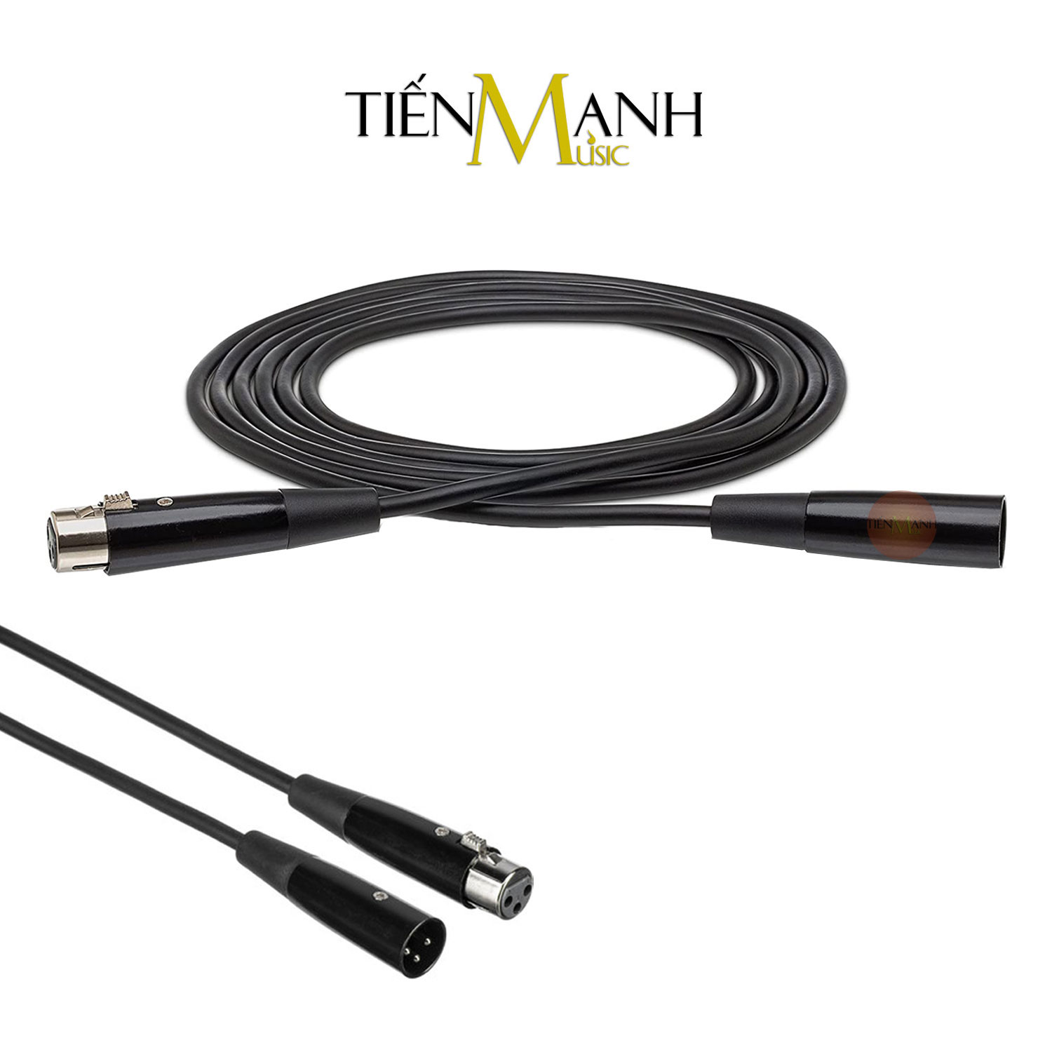 Dây Micro Hosa 2 Đầu Canon XLR Dài 1.5m, 3m, 7.5m MBL-105, MBL-110, MBL-125 Cable Phòng Thu Đực sang Cái XLR3F to XLR3M MBL105, MBL110, MBL125 Hàng Chính Hãng - Kèm Móng Gẩy DreamMaker