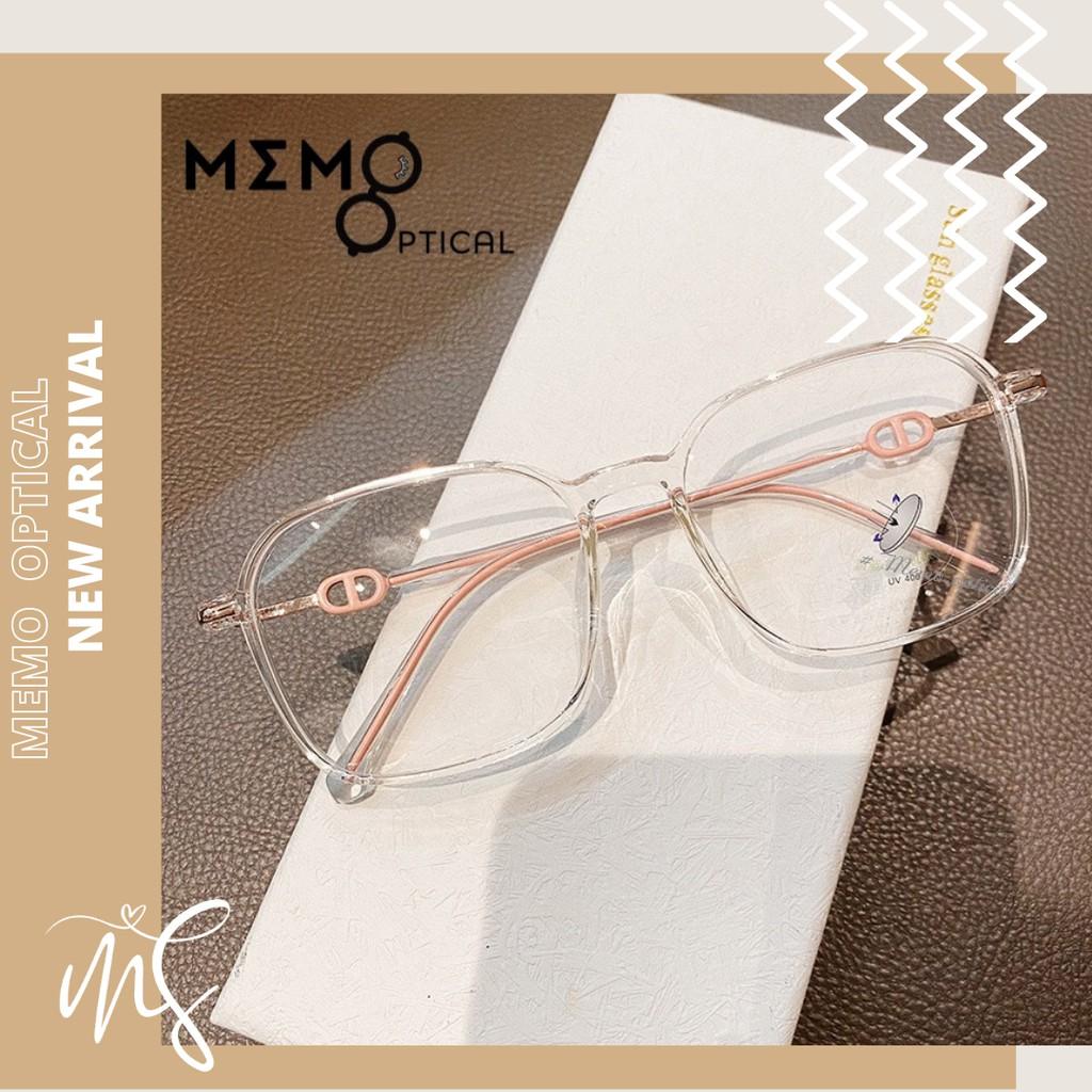 Gọng Kính Cận Hàn Quốc Nam Nữ Memo Optical - Dáng Vuông Cá Tính S11622