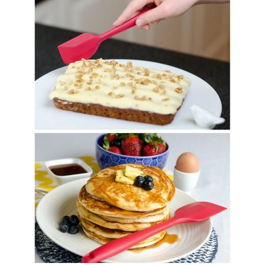 Phới vét bột 28cm phới đúc cán liền - silicon spatula