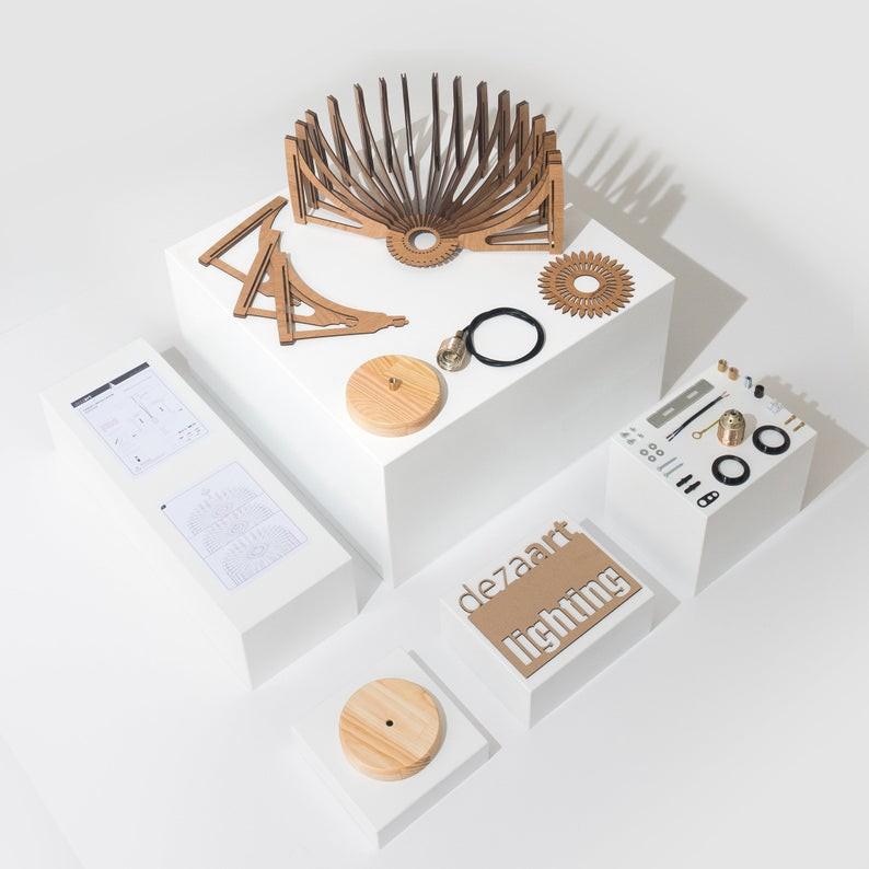 1 TẶNG 1 - Mô Hình Đầu thú gỗ ghép trang trí Đèn gỗ trang trí trang trí phòng khách sang trọng